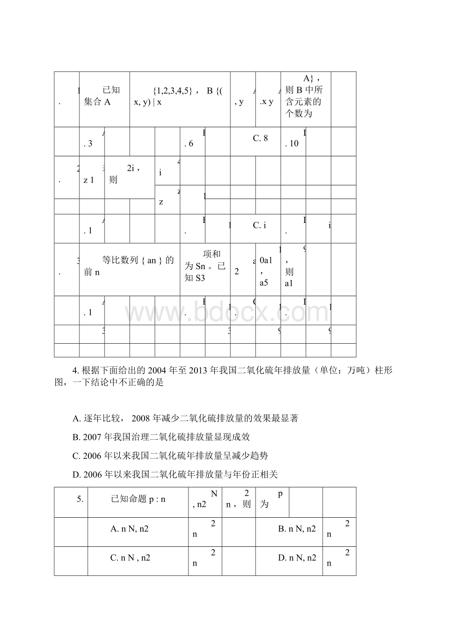 高考考纲说明题型示例理科数学含简版答案.docx_第3页