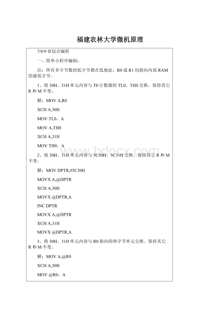 福建农林大学微机原理.docx_第1页