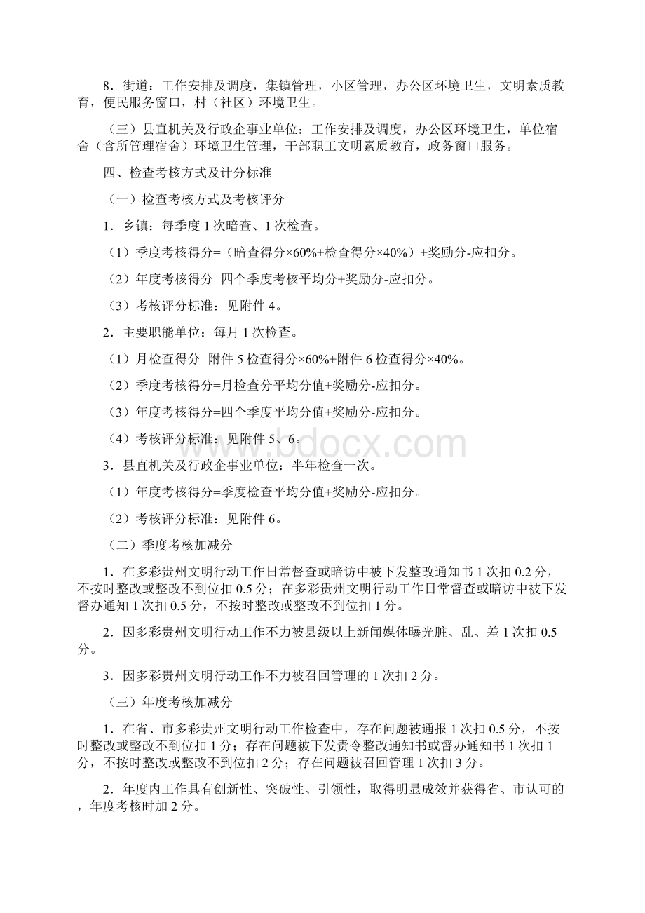 多彩贵州文明行动考核及奖惩办法Word格式.docx_第2页