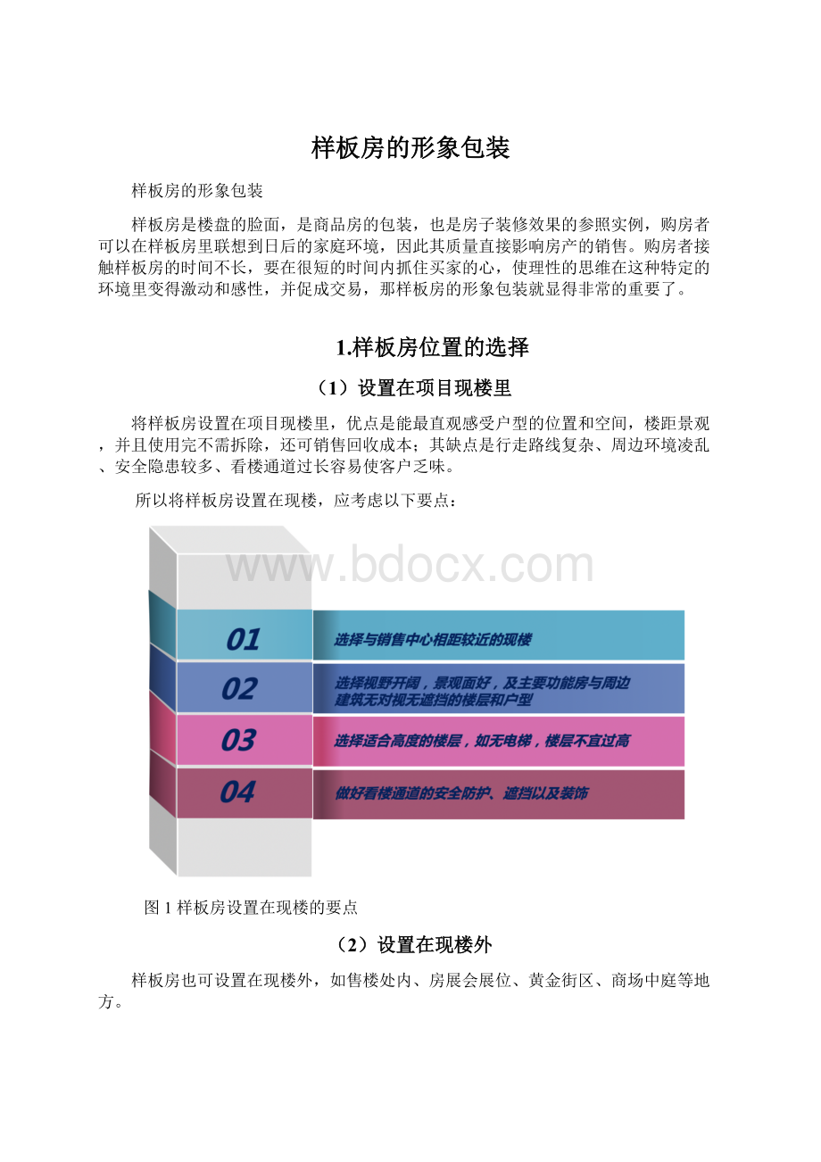 样板房的形象包装Word格式.docx