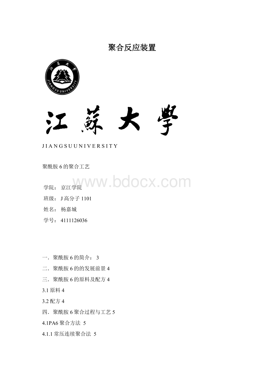 聚合反应装置Word文档下载推荐.docx