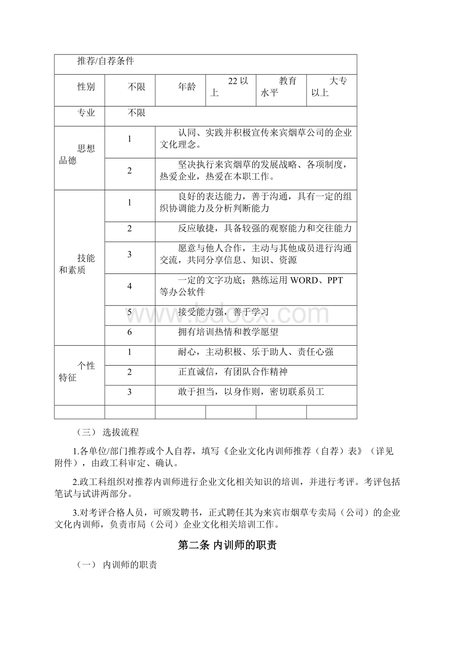 企业文化内训师管理制度 2.docx_第2页