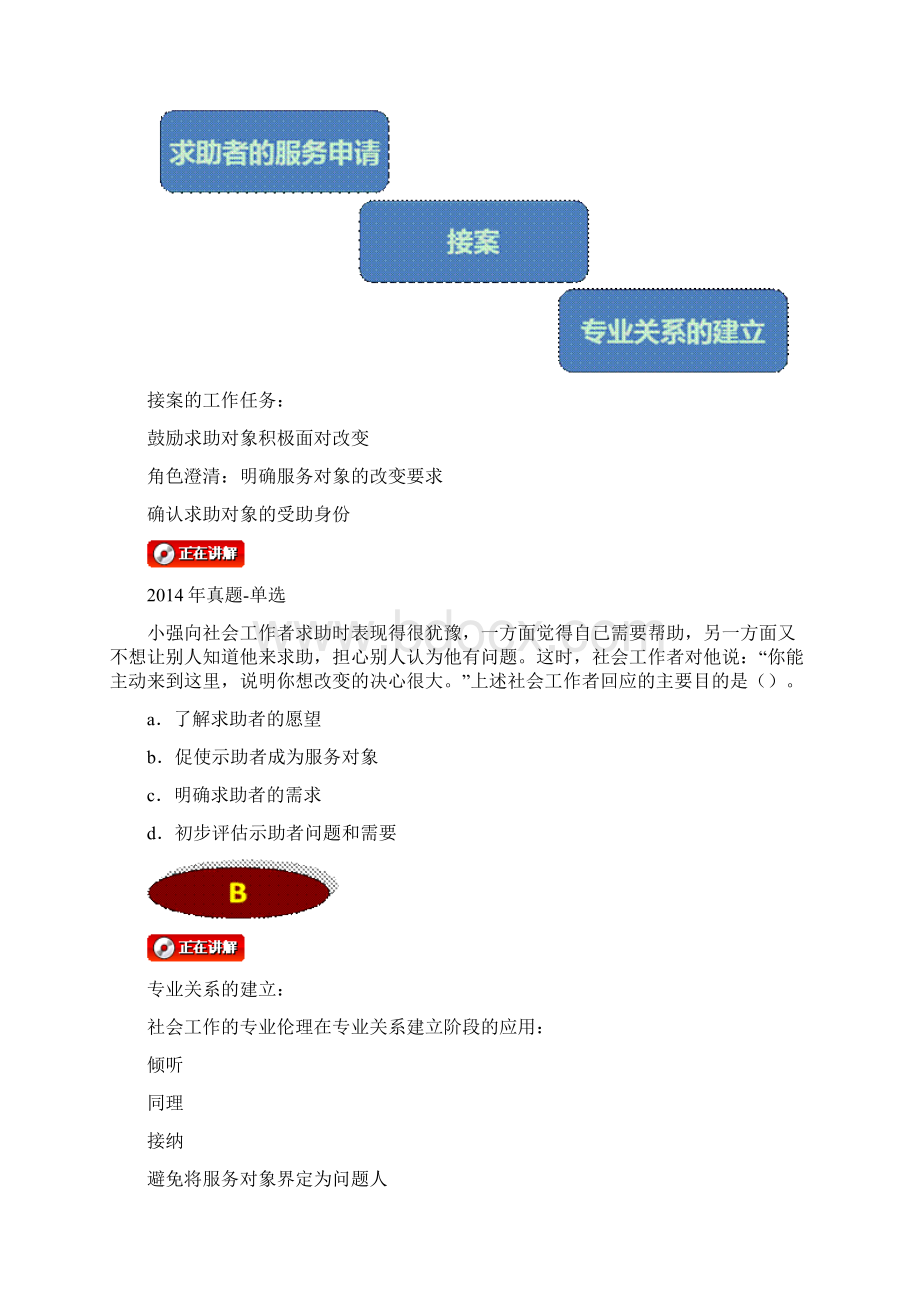 最新第二节个案工作各阶段的工作重点Word文件下载.docx_第2页