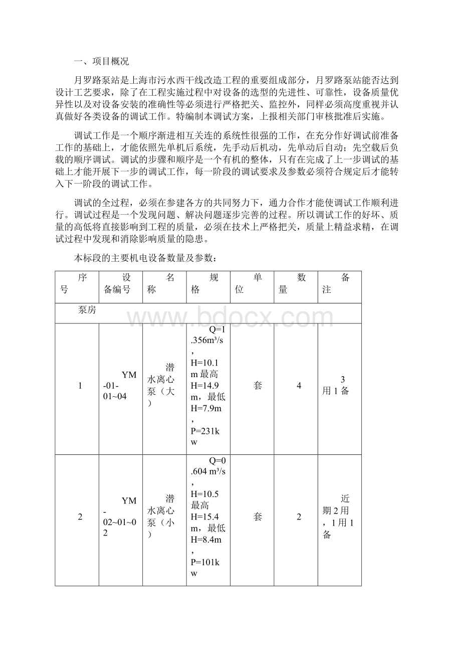 泵站机电设备调试方案.docx_第3页