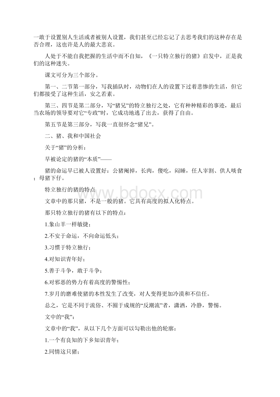 信息《一只特立独行的猪》教学参考资料.docx_第2页