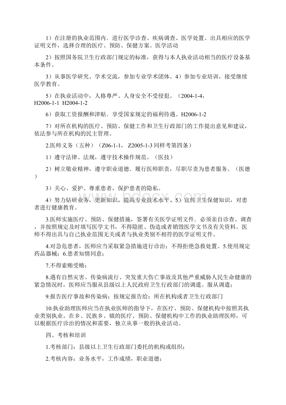 执业医师考试资料卫生法规用心记住考点必定能过文档格式.docx_第3页