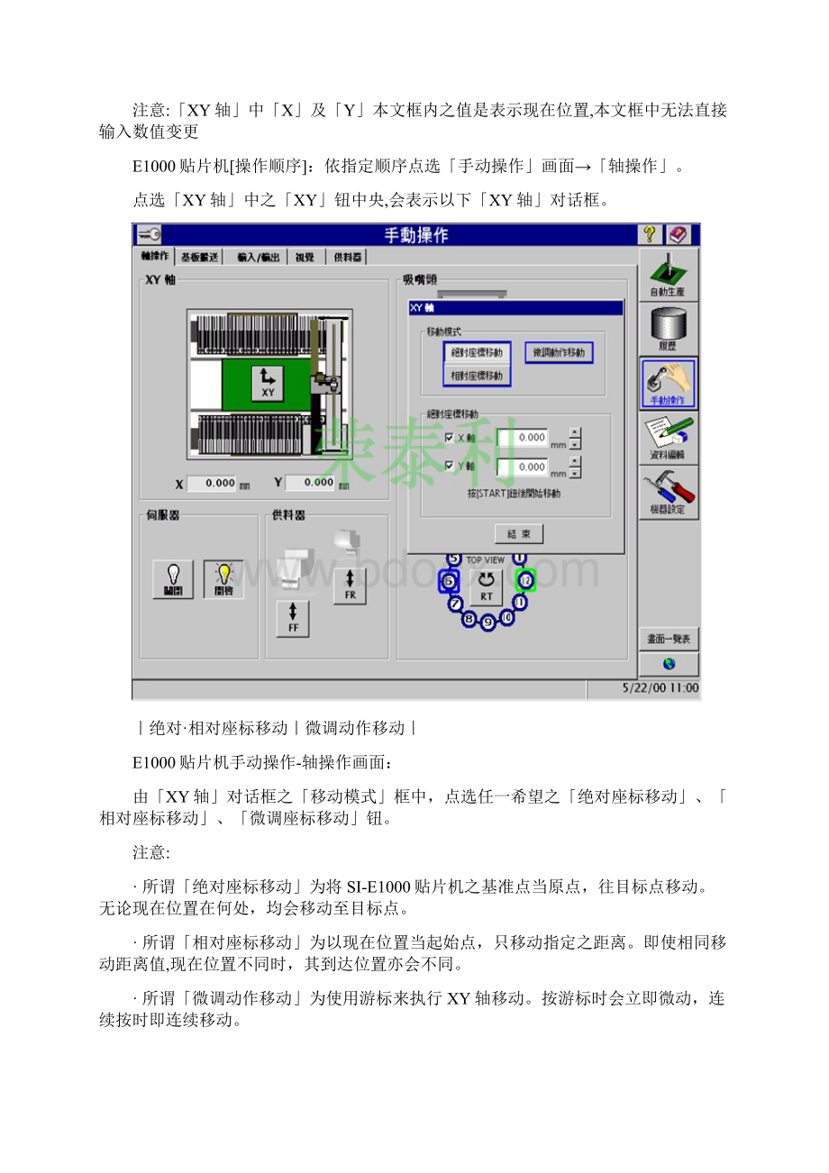 SONY E1000贴片机使用操作手册.docx_第3页