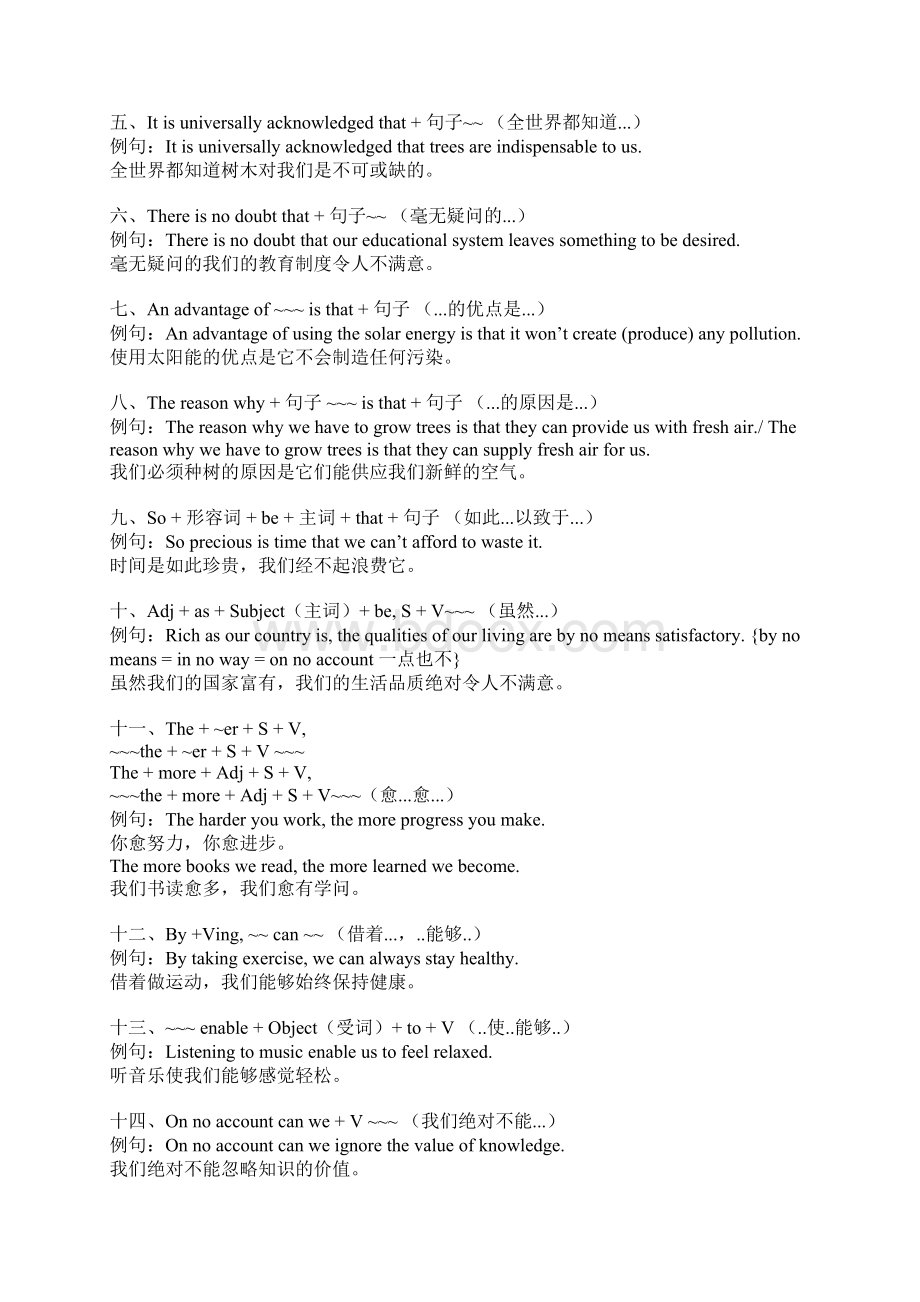 CET4最终精选总结一周可以复习完Word文件下载.docx_第3页