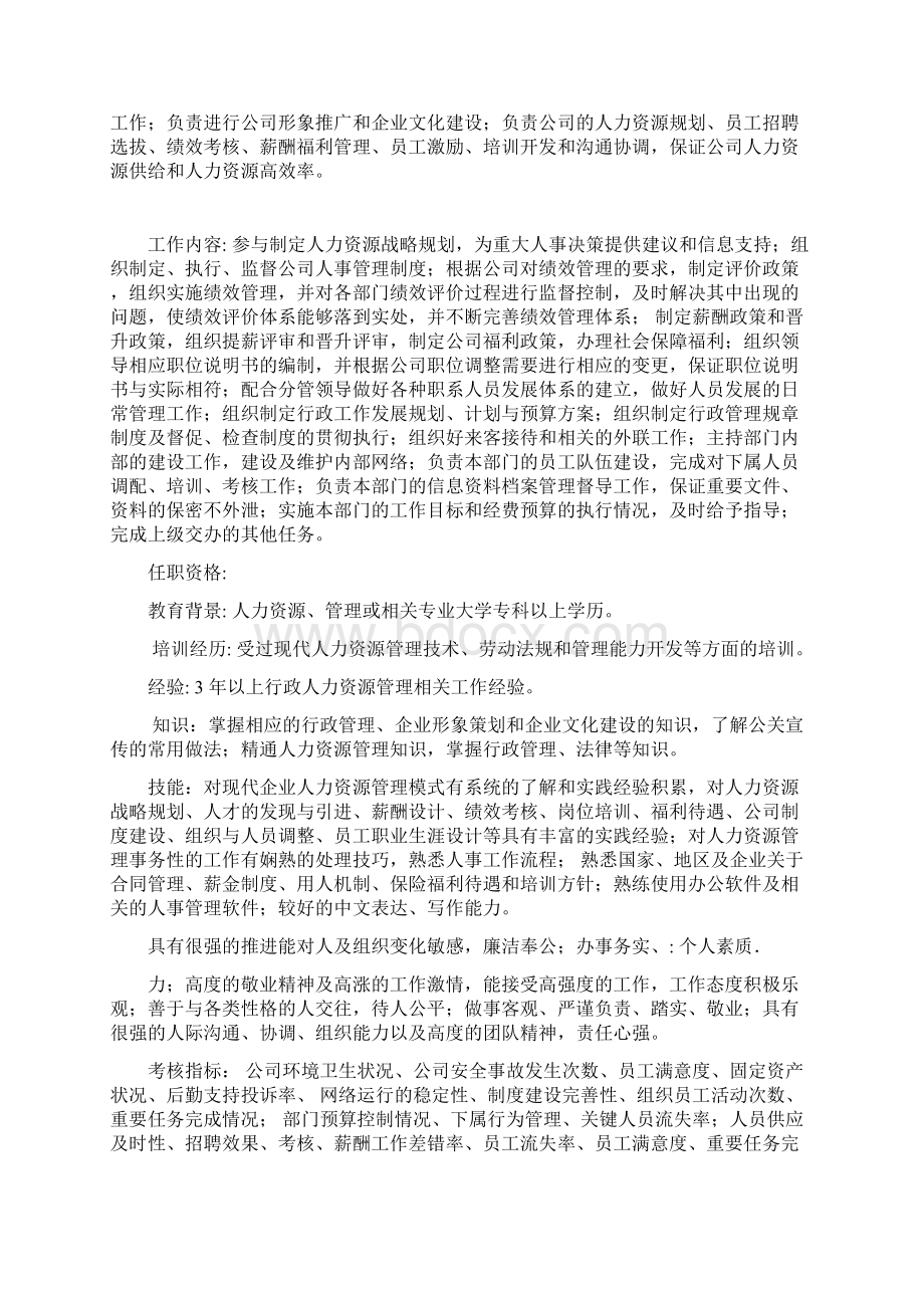 办公室岗位责任书.docx_第2页