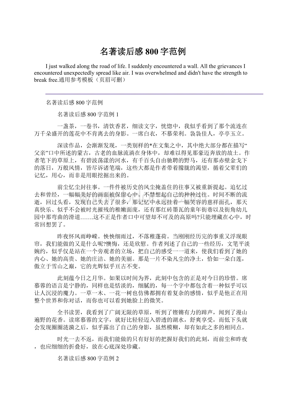 名著读后感800字范例Word文件下载.docx_第1页