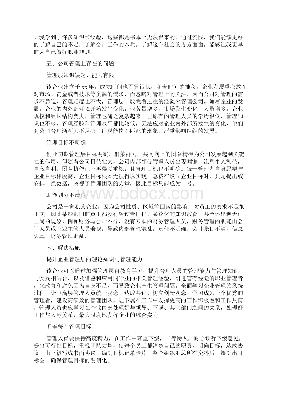 大学生寒假财务会计社会实践报告文档格式.docx_第3页