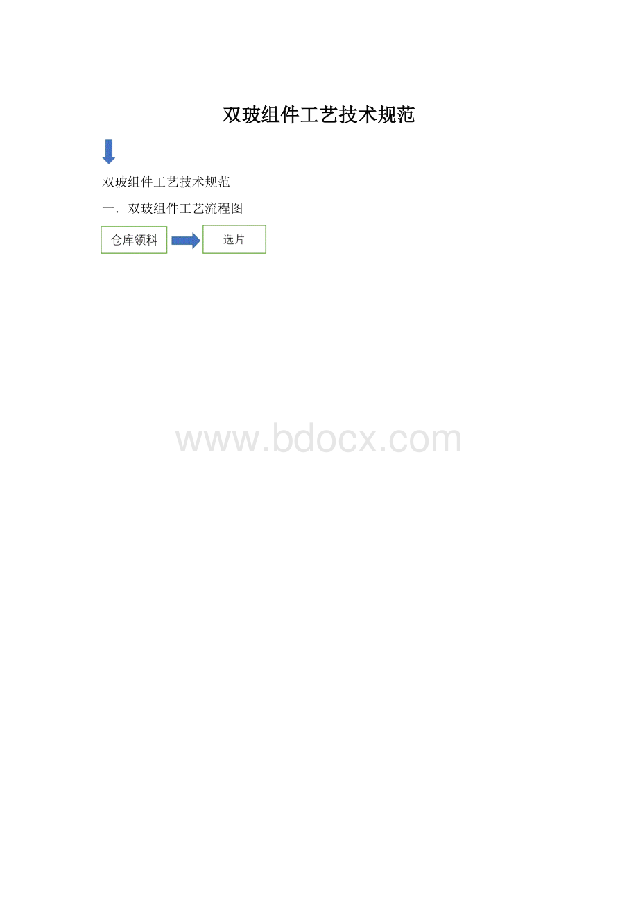 双玻组件工艺技术规范.docx_第1页