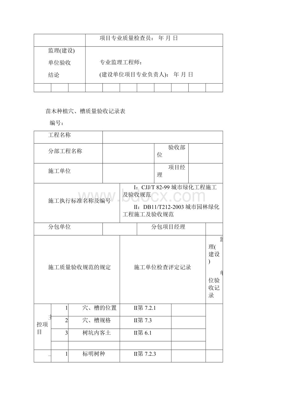 园林绿化工程验收最全表格doc.docx_第2页