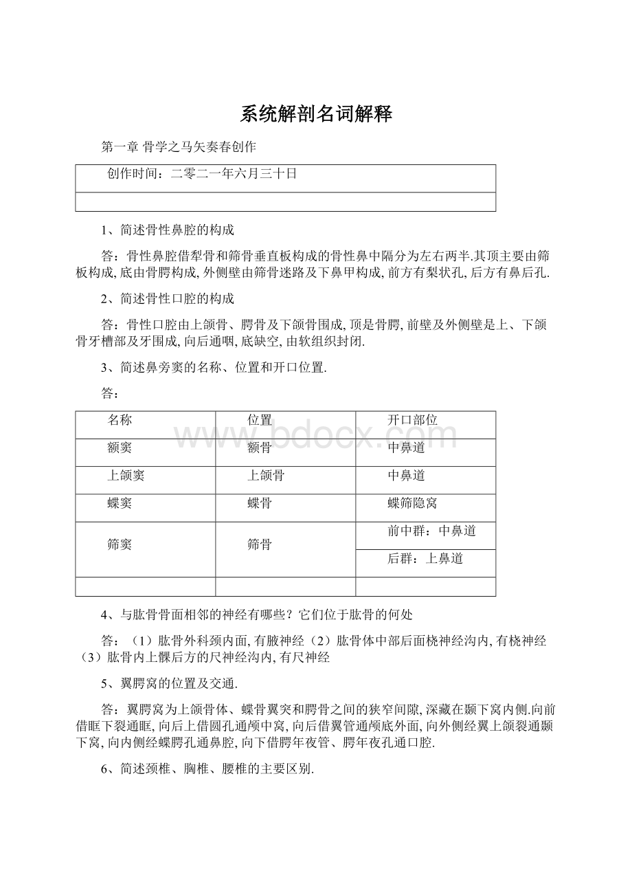 系统解剖名词解释.docx_第1页