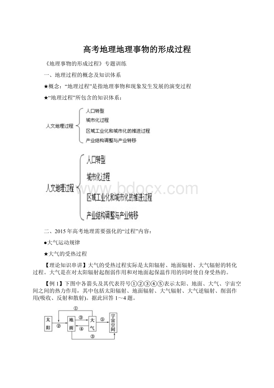 高考地理地理事物的形成过程.docx_第1页