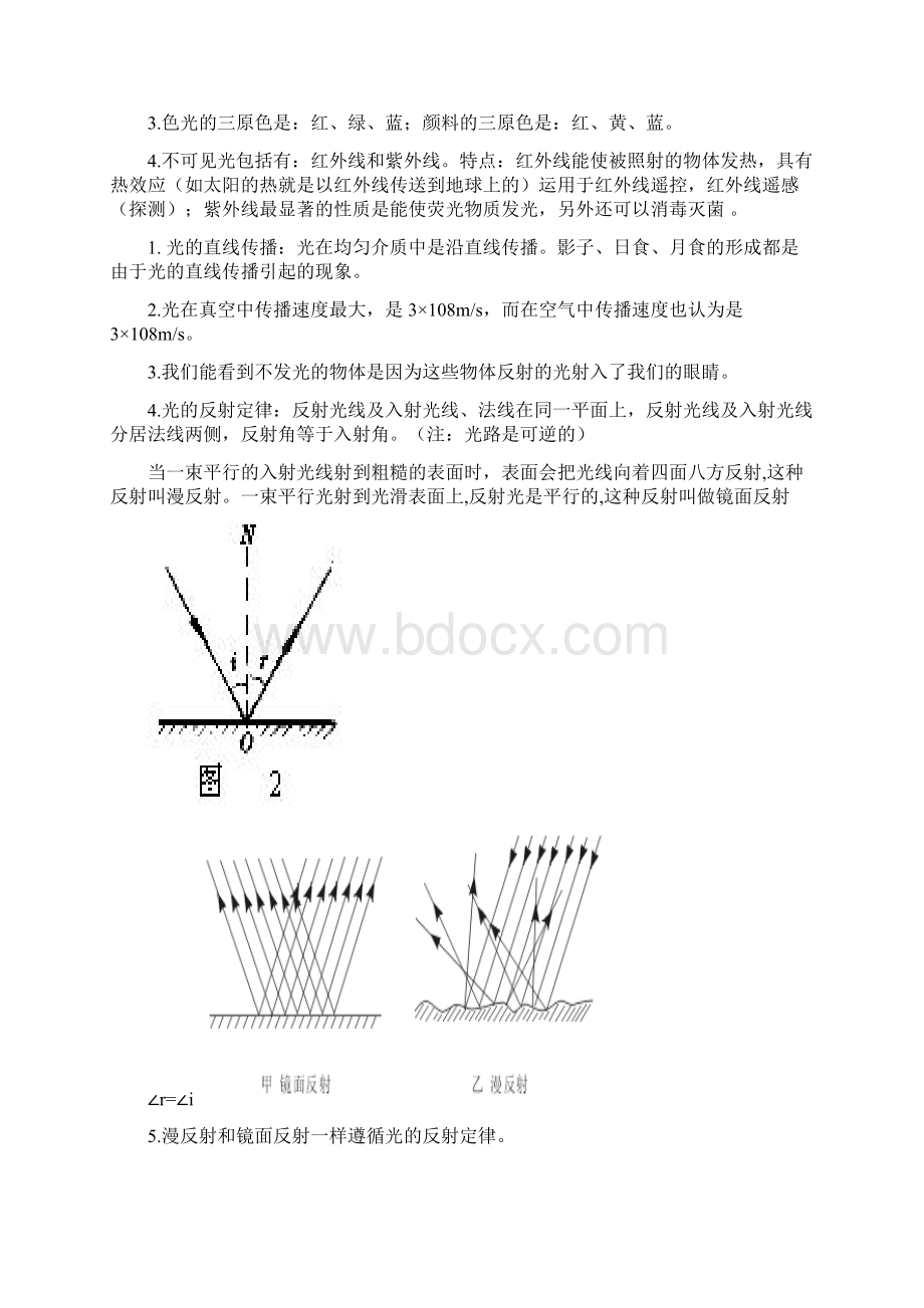 初中物理知识点总结人教版Word文档下载推荐.docx_第2页