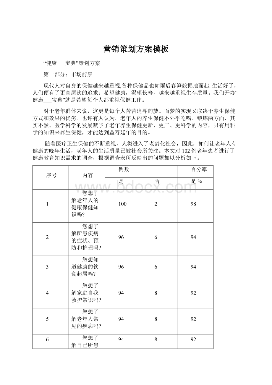 营销策划方案模板.docx_第1页