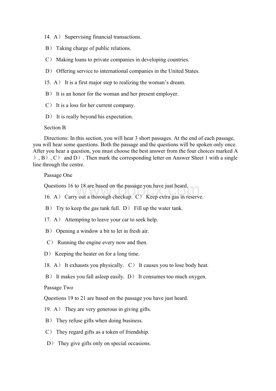 大学英语四级考试真题及答案第一套.docx_第3页