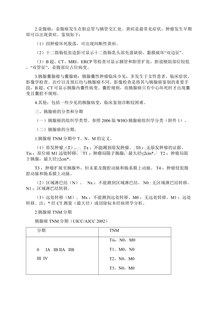 胰腺癌诊疗规范版Word文档下载推荐.docx_第3页