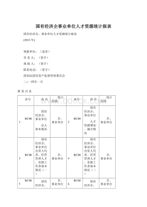 国有经济企事业单位人才资源统计报表.docx