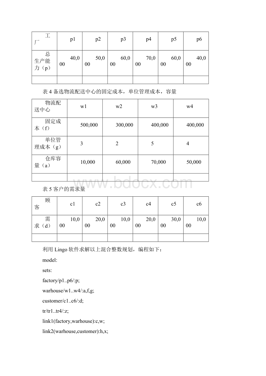 Lingo求解物流配送中心选址问题Word下载.docx_第3页