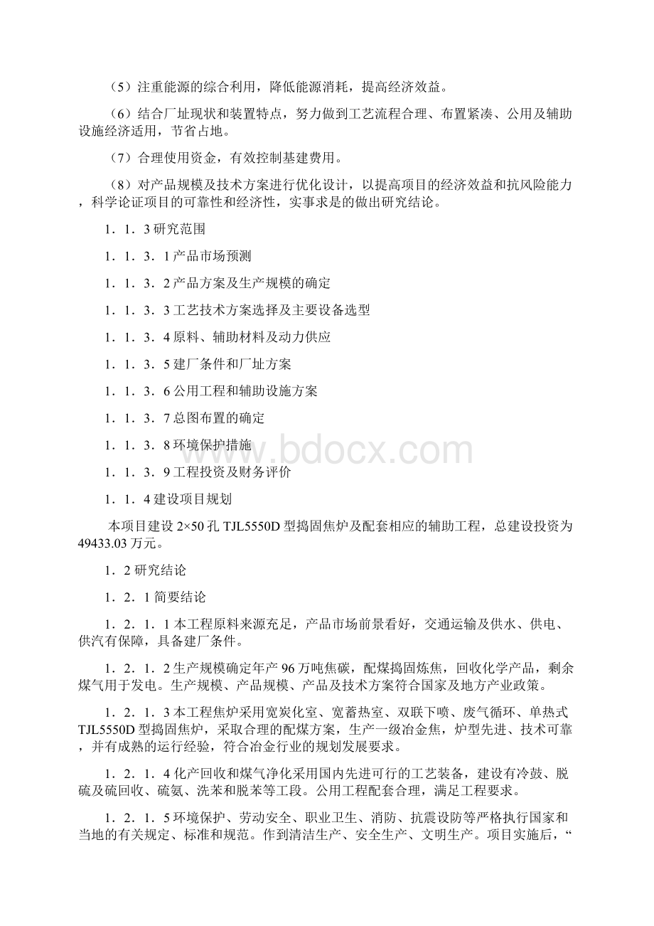 年产96万吨大型捣固焦项目可行性研究报告.docx_第2页