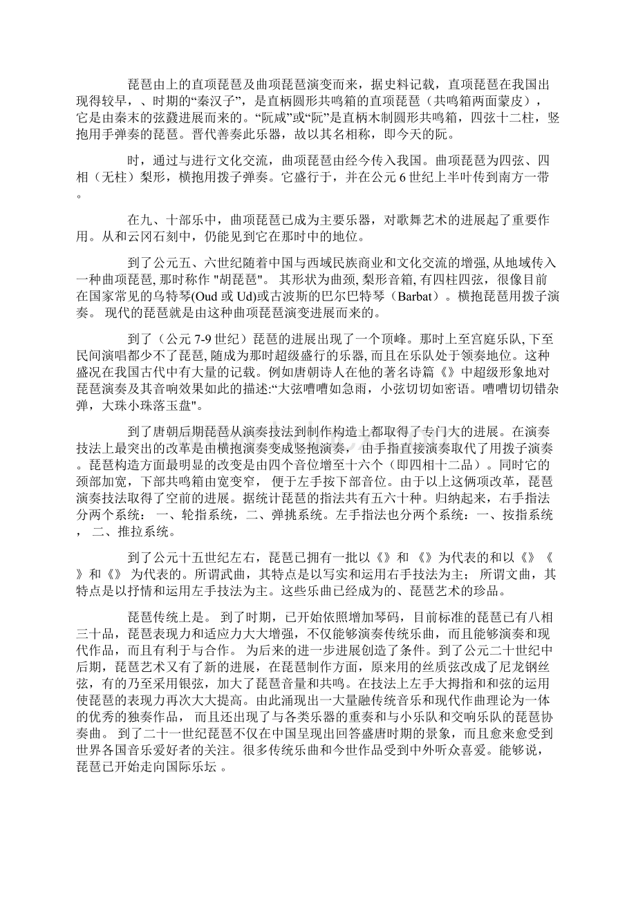 民族器乐之琵琶篇.docx_第2页