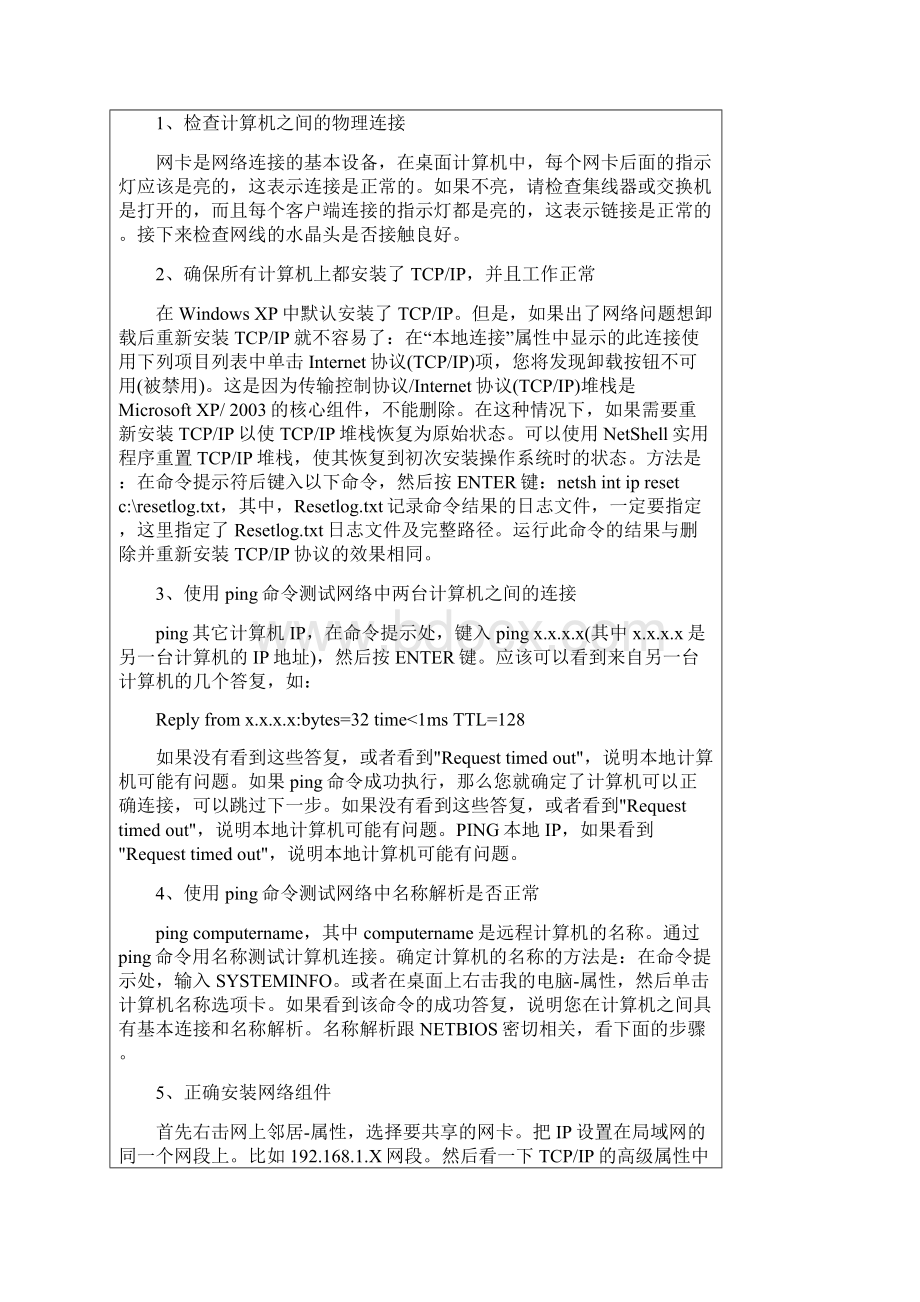 网络打印机拒绝访问无法连接处理方法汇总Word文件下载.docx_第3页