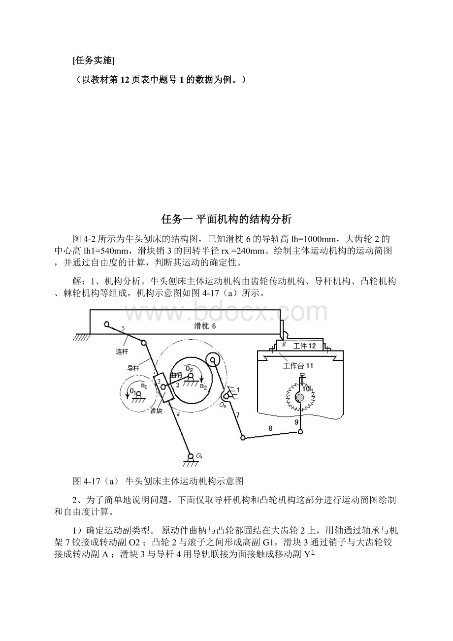 机械基础实训2 牛头刨床的设计样本.docx_第3页