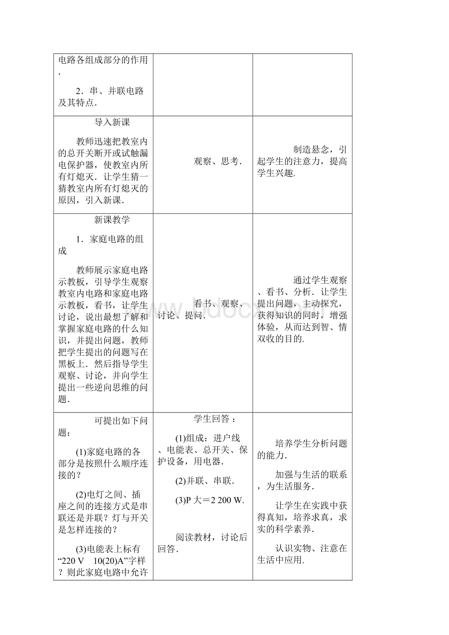 九年级物理下册人教版习题 第十九章 教案Word格式文档下载.docx_第3页