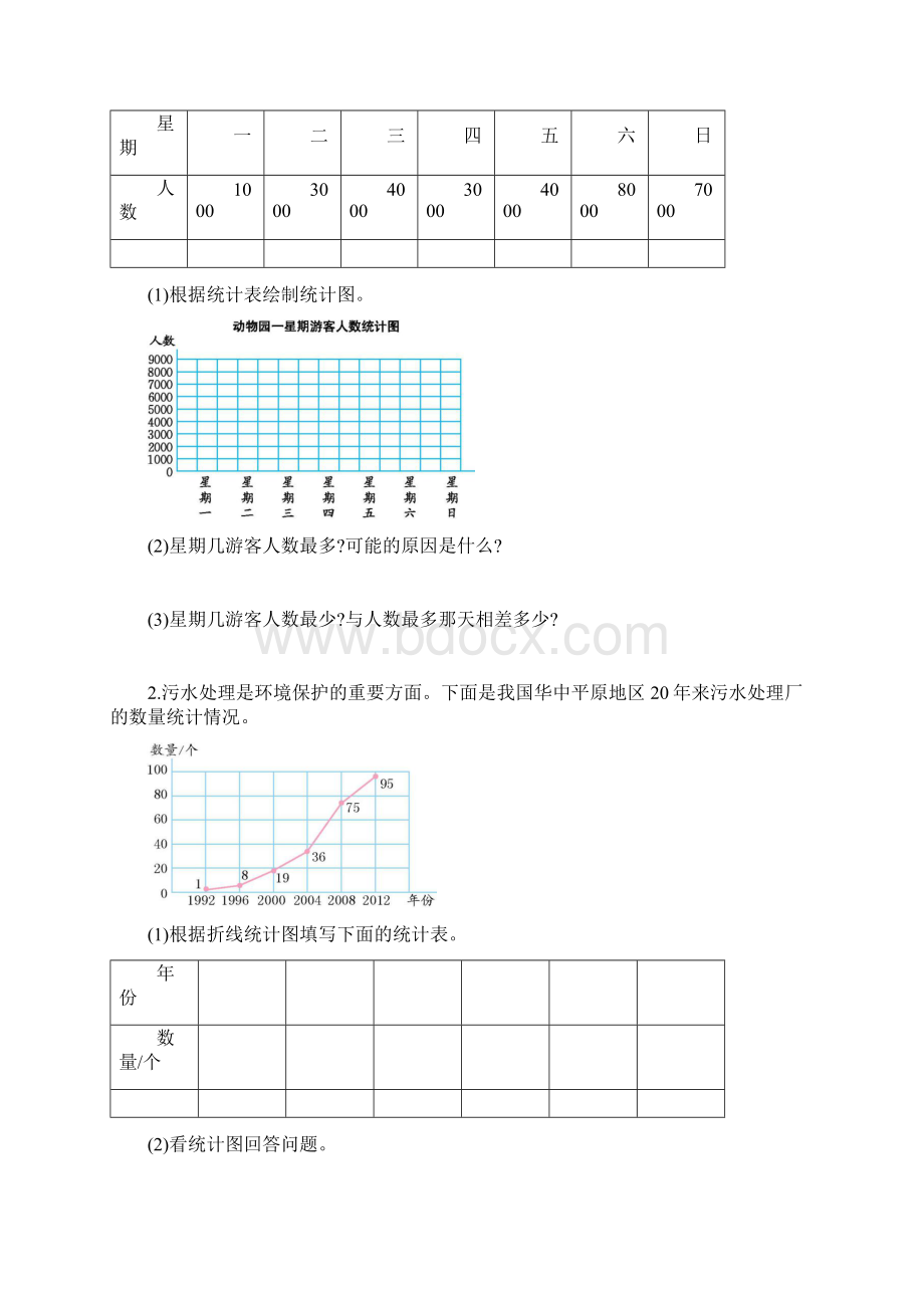 新北师大版四年级下册数学第六单元试题及答案1.docx_第2页