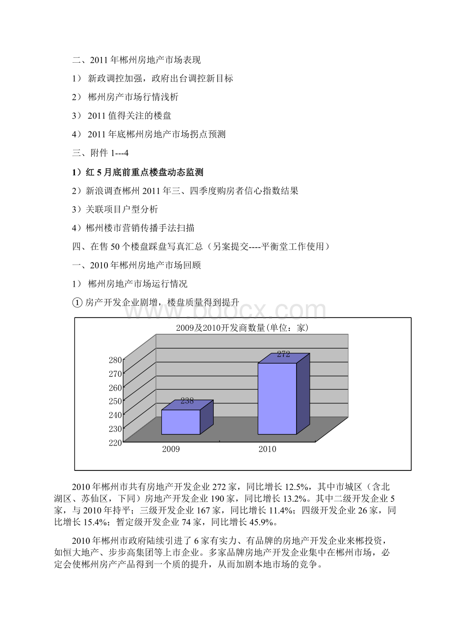 度郴州房地产市场简要报告Word文档下载推荐.docx_第2页