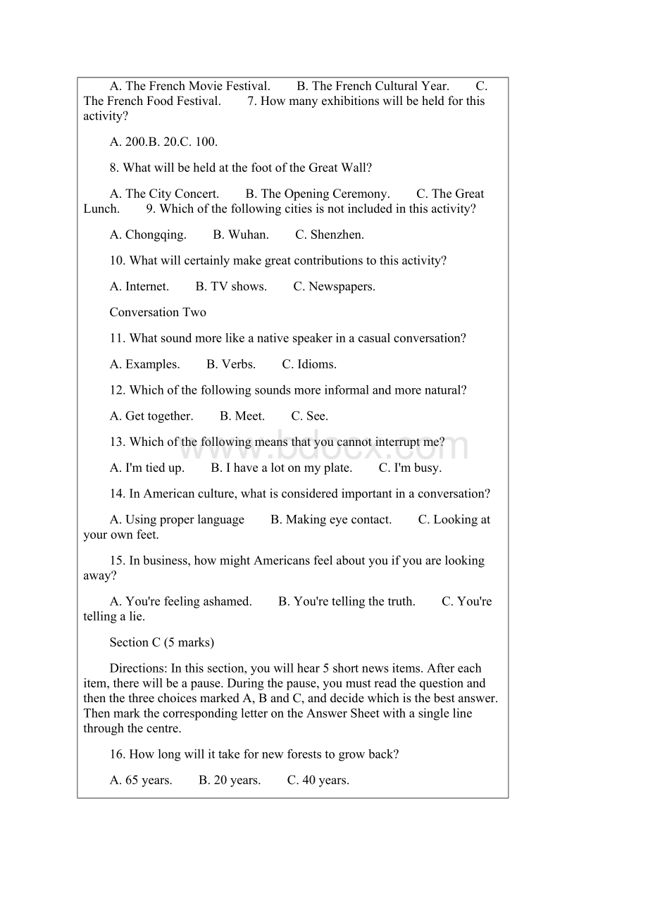 大学生英语竞赛试题完整版Word格式.docx_第2页