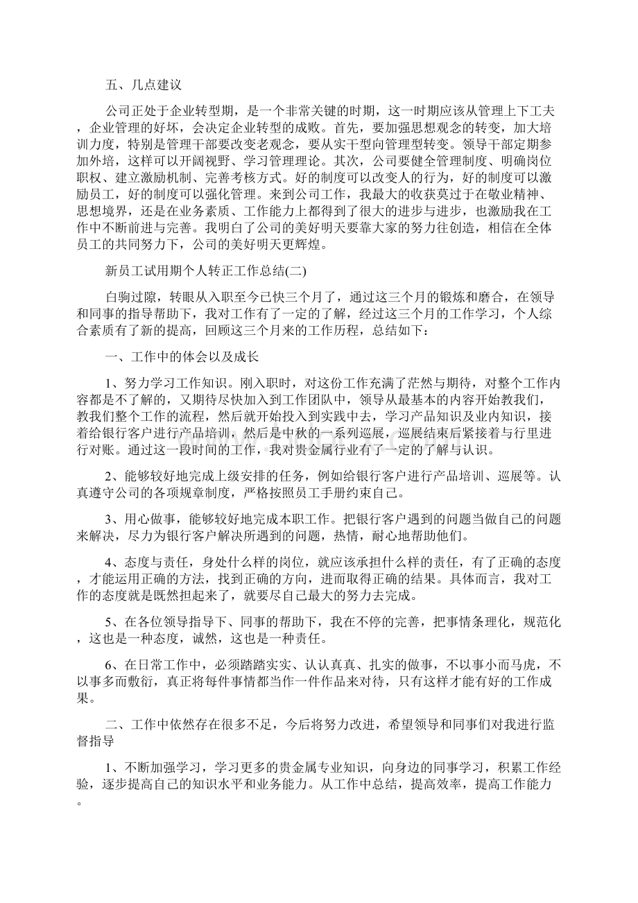 新员工试用期个人转正工作总结五篇.docx_第2页