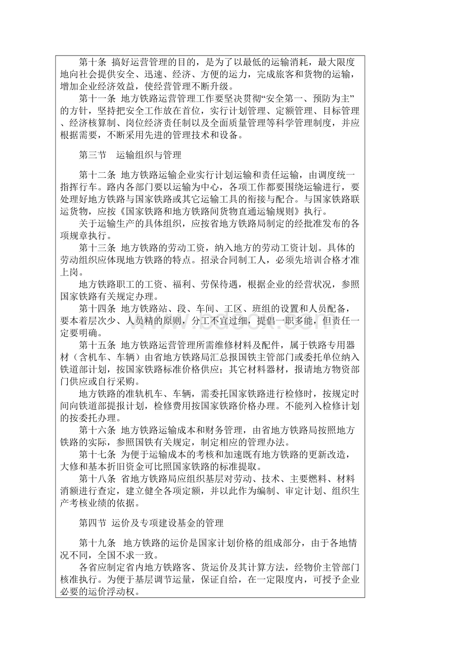 1221 中国地方铁路运营管理办法Word格式文档下载.docx_第3页