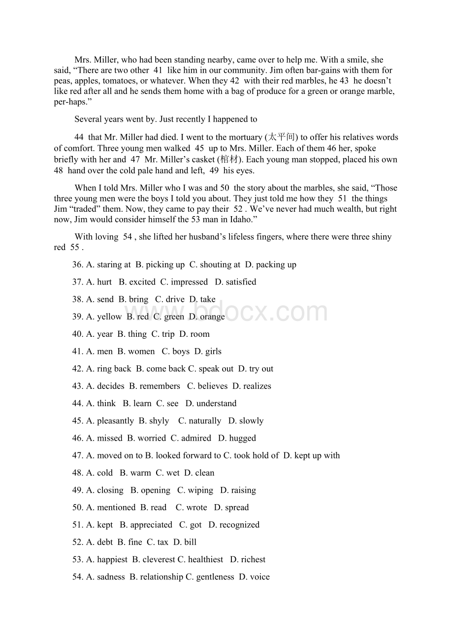 外研社高中选修六Book 6 Module 2 同步评估.docx_第3页