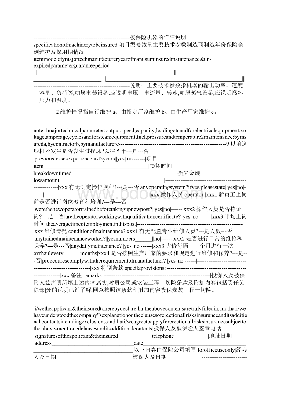 机器损坏险保险合同格式.docx_第2页