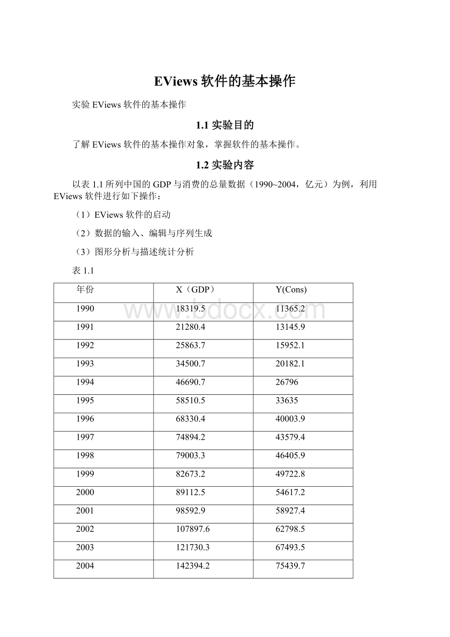 EViews软件的基本操作Word下载.docx_第1页