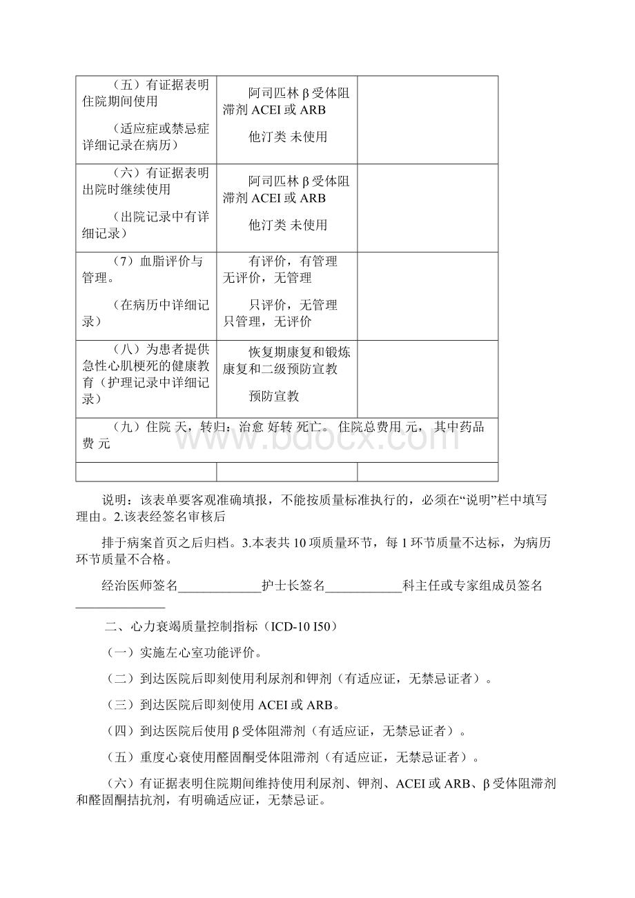 9个单病种质量控制指标和表单 2Word格式文档下载.docx_第3页