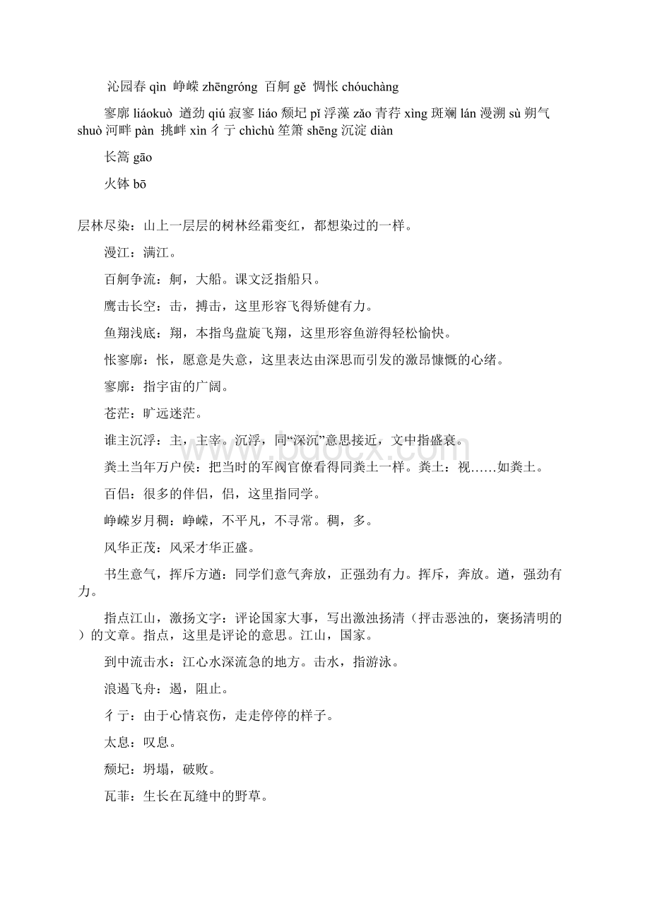 高中语文必修一复习要点.docx_第2页