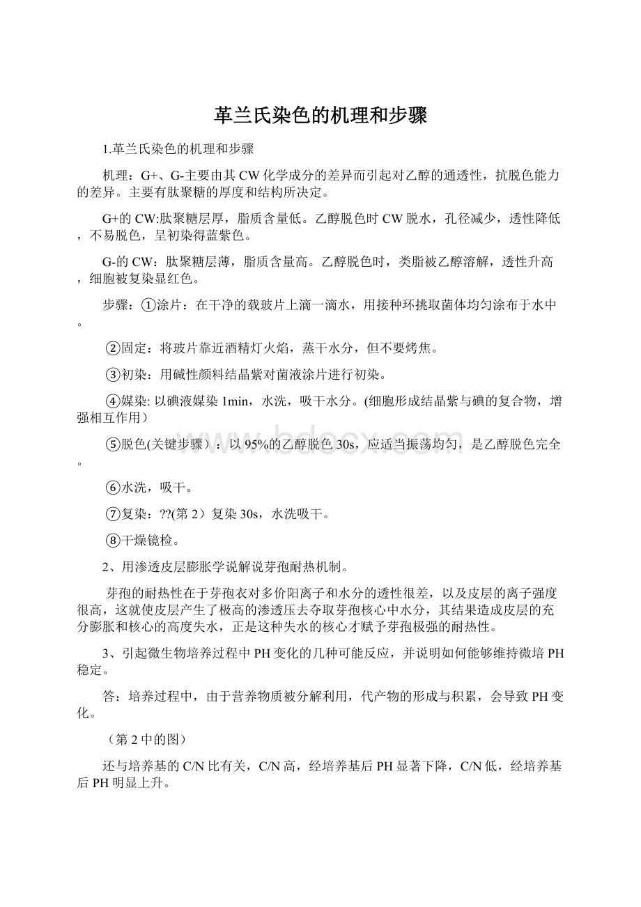 革兰氏染色的机理和步骤.docx_第1页