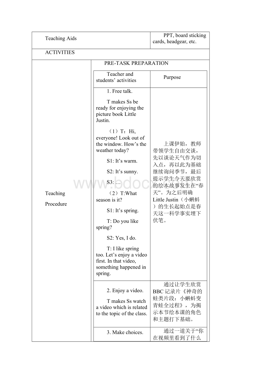 牛津上海版三起六年级上册英语 Module 1 Unit1Growing upLittle Justin精品教学设计Word格式.docx_第3页