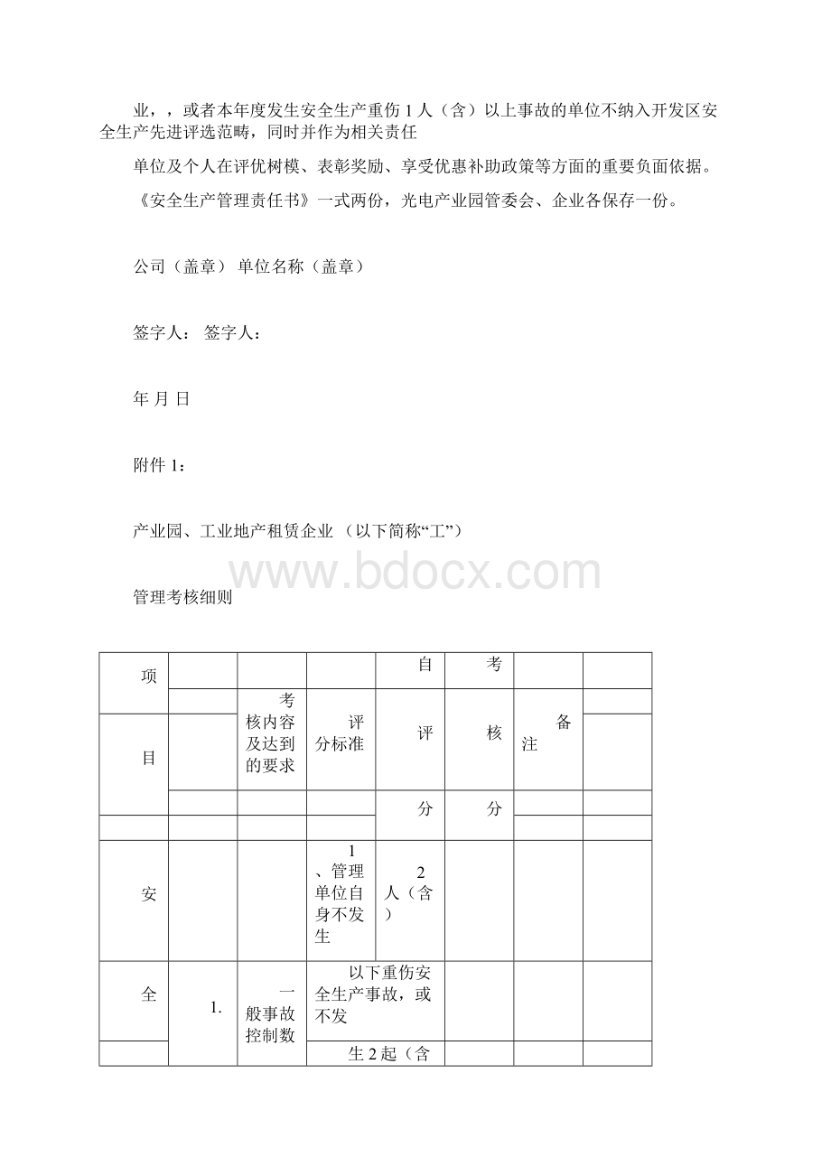 产业园度安全生产目标管理责任书.docx_第3页