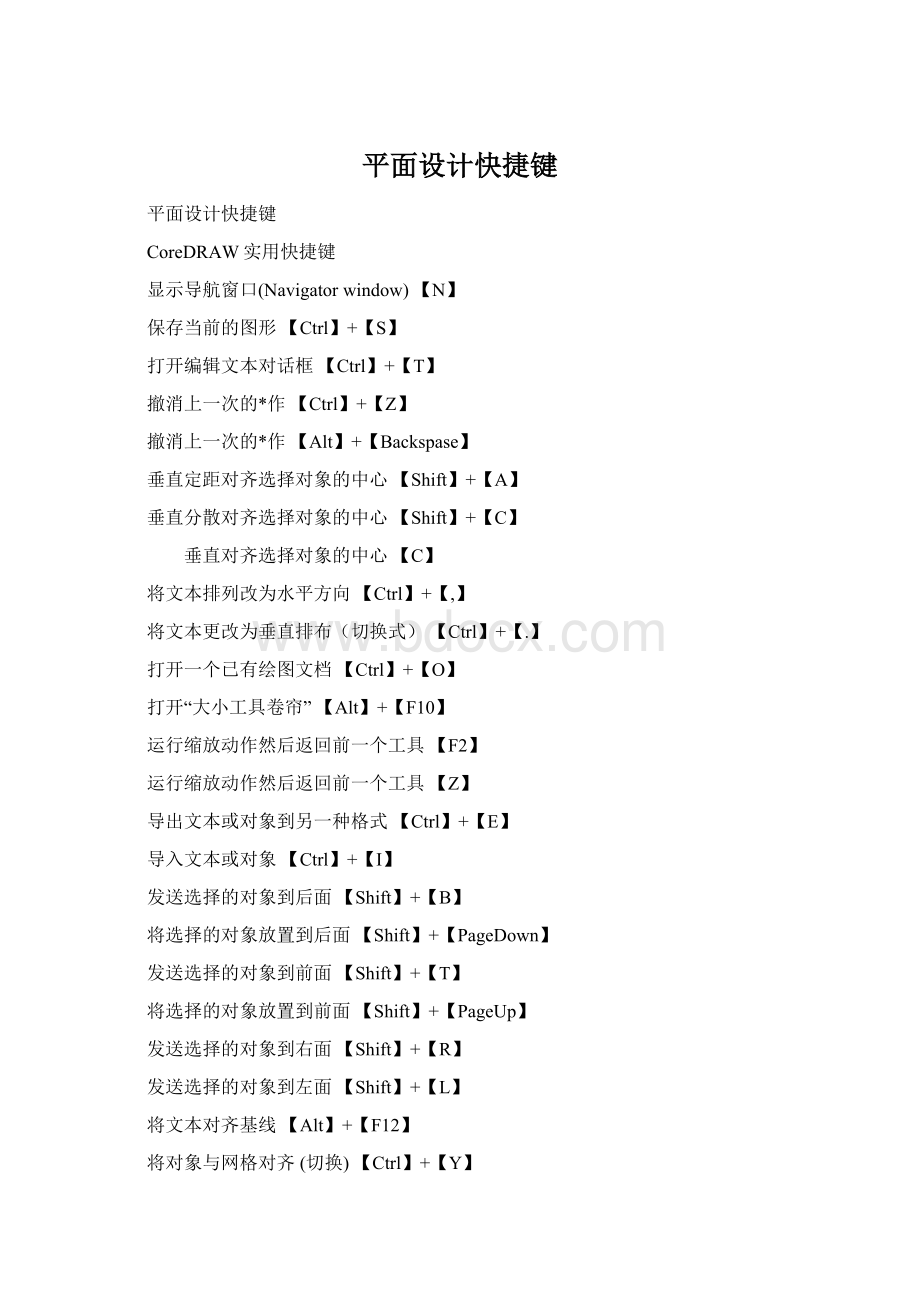 平面设计快捷键.docx_第1页