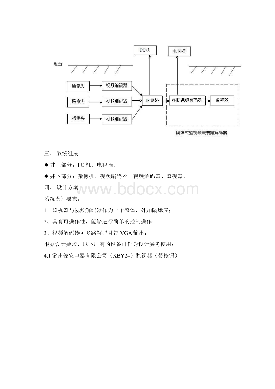 矿用隔爆式监视器兼视频解码器方案Word文件下载.docx_第2页