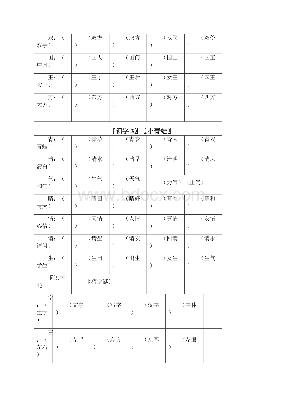 部编本一下生字笔顺+组词文档格式.docx_第2页