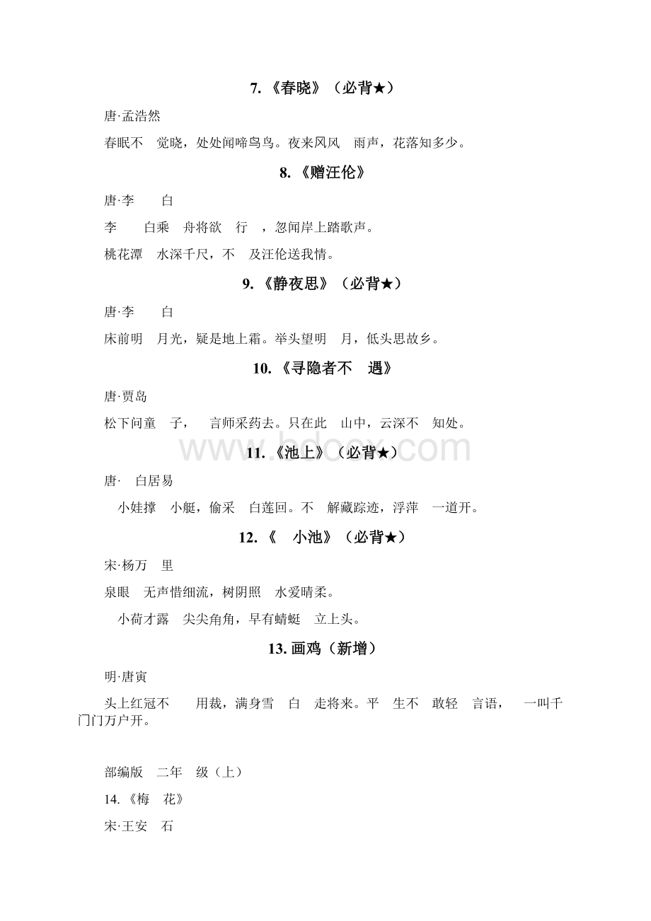 部编版小学15年级语文必背古诗.docx_第2页