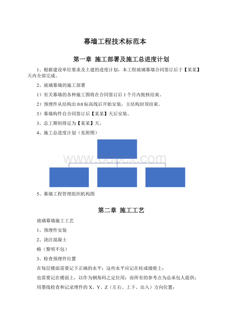 幕墙工程技术标范本.docx