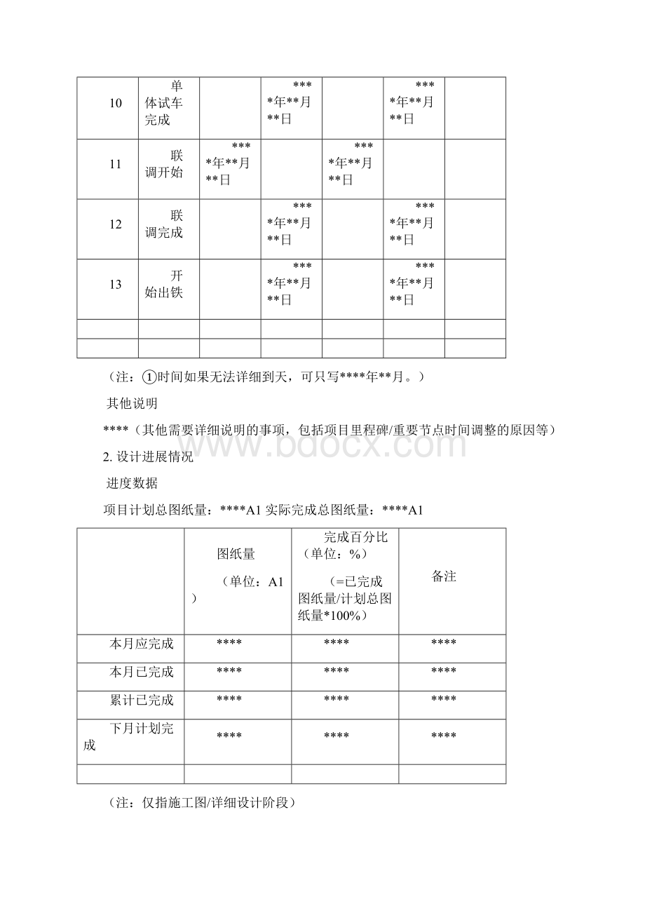 施工进度月报Word格式.docx_第3页