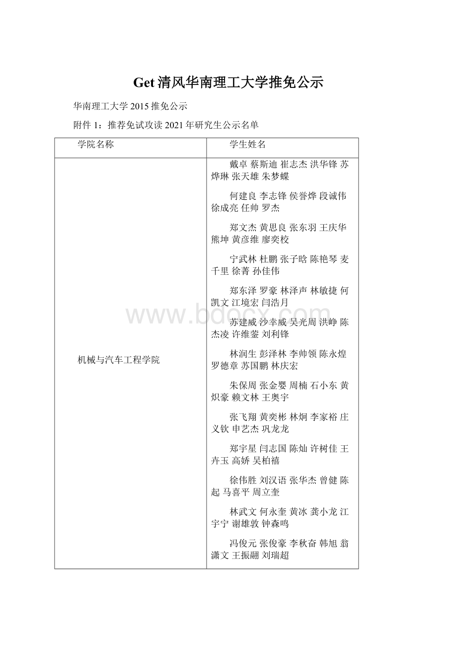 Get清风华南理工大学推免公示.docx_第1页